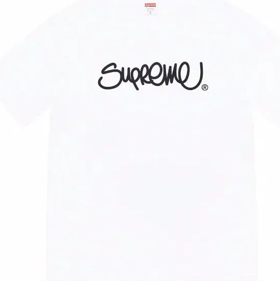 Straw Font sleeved Neck Short S White Line 22ss and Round Black XL Handstyle Logo L T-shirt M Tee 0801
